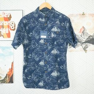 NWT Mens Croft and barrow Nautical button up